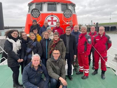 Besuch auf dem Seenotrettungskreuzer Bernhard Gruben in Hooksiel